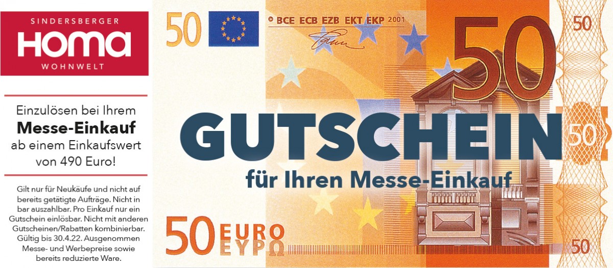 Homa Hausmesse MP Gutschein